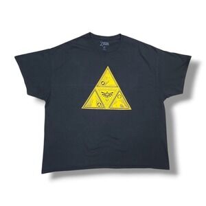 The Legend of Zelda Triforce Nintendo 2019 Black Graphic T-Shirt Men's 3XL